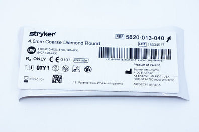 Stryker 5820-013-040 Coarse Diamond Round 4.0mm